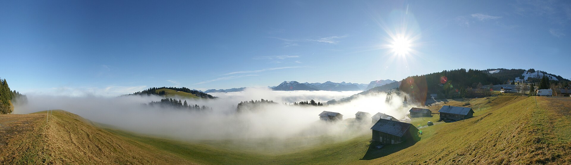 Bregenzerwald im November, wenn die Bahnen noch fahren